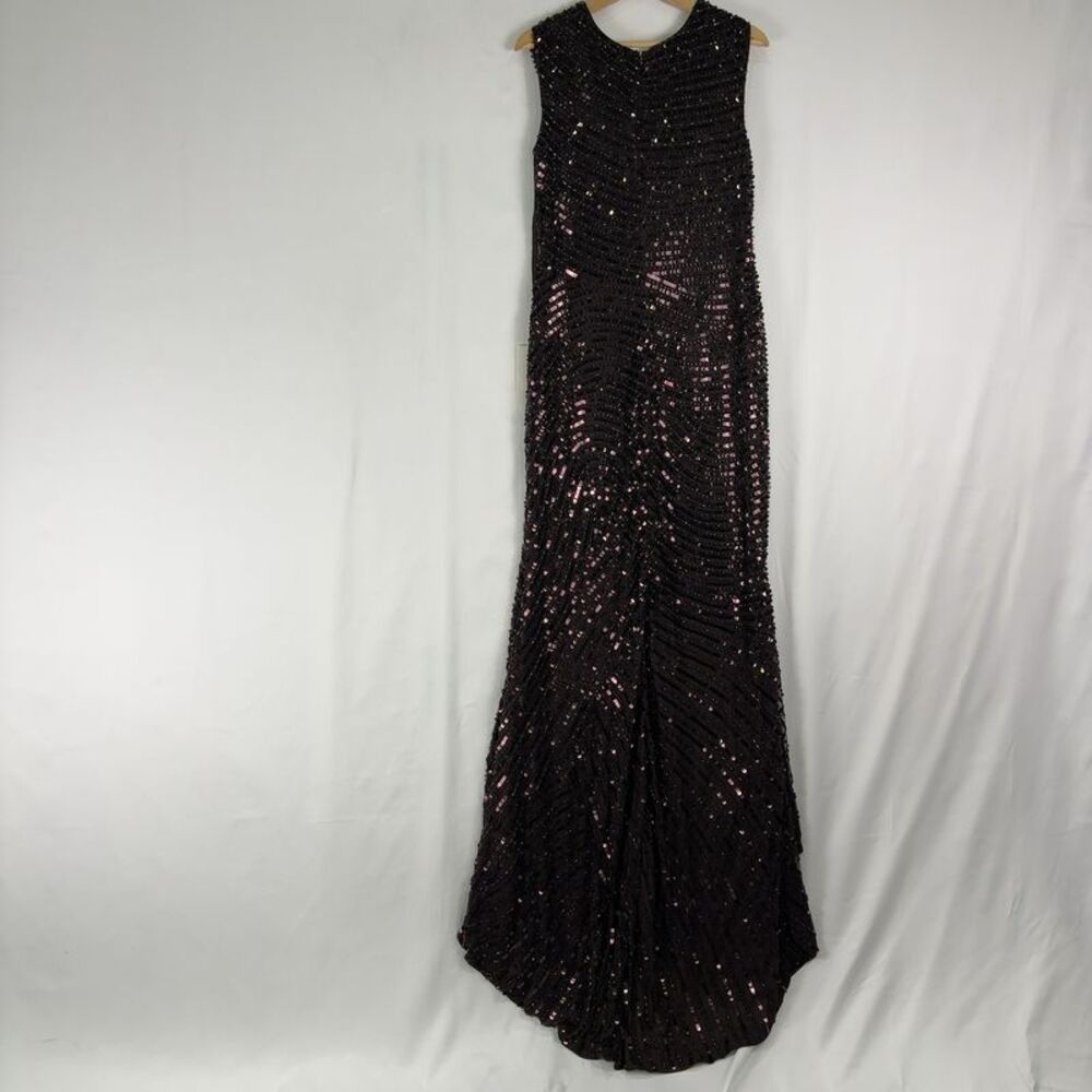 Mac Duggal Bronze Sequin Formal Gown - Picture 2 of 5